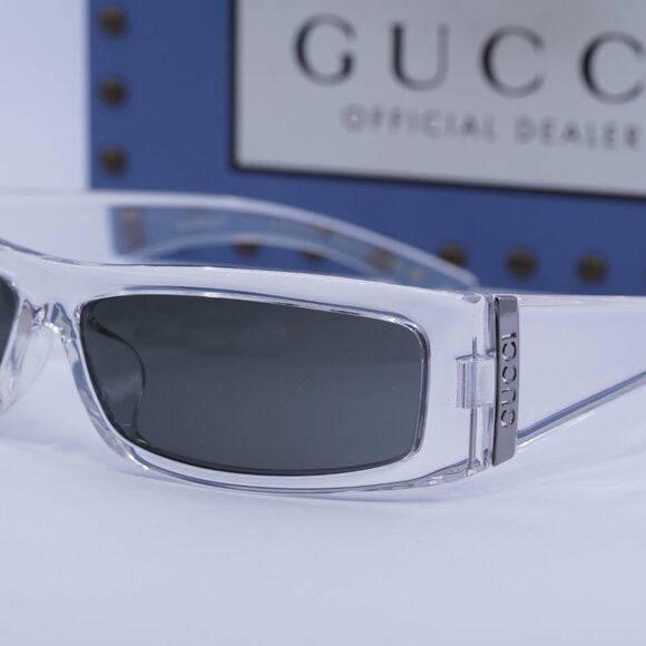 Final Price! Gucci GG1492SA 002 Transparent/Grey Sunglasses - Picture 4 of 12